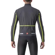 Castelli - Jacheta ciclism vreme rece sau iarna, Flight Air jacket - gri antracit galben fluo