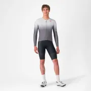 Castelli - tricou ciclism maneca lunga tailored fit cu protectie solara - Upf Long Sleeve Jersey - gri argintiu