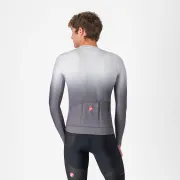 Castelli - tricou ciclism maneca lunga tailored fit cu protectie solara - Upf Long Sleeve Jersey - gri argintiu