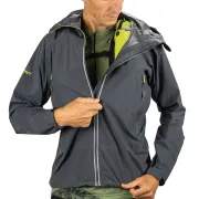 Instinct - Jacheta impermeabila unisex Ultra Rain Shell - gri antracit