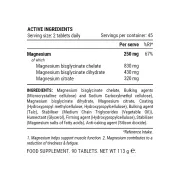 Pillar Performance - supliment magneziu Triple magnesium professional recovery (New formula)  - 90 pastile
