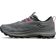 Saucony - pantofi alergare pentru femei Peregrine 13 GTX - gri Gravel negru