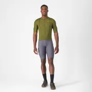 Castelli - pantaloni ciclism scurti cu bretele - Unlimited Cargo Bibshort - 15-35 gr C - gri inchis Smokey