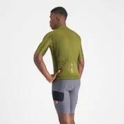 Castelli - pantaloni ciclism scurti cu bretele - Unlimited Cargo Bibshort - 15-35 gr C - gri inchis Smokey