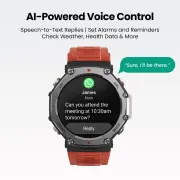 Smartwatch sport cu GPS si ecran AMOLED - Amazfit T-Rex 3 - lava