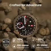 Smartwatch sport cu GPS si ecran AMOLED - Amazfit T-Rex 3 - lava