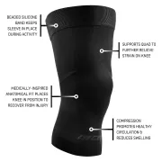 CEP - ortho genunchi - Light Support Compression Knee Sleeve - Negru
