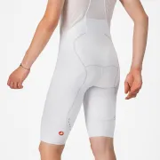 Castelli - pantaloni ciclism scurti cu bretele - Free Aero Race S Bibshort - alb