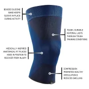 CEP - ortho genunchi - Mid Support Compression Knee Sleeve  - Albastru