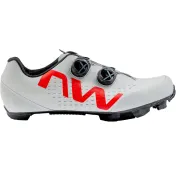 Northwave - pantofi ciclism MTB XC - Rebel 3 - Light Grey | Red Fluo