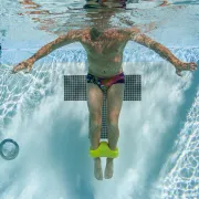 Finis - accesoriu inot (plutitor) pentru picioare Ankle Buoy - galben