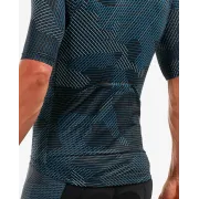 2XU - Aero Cycle Jersey - Tricou ciclism - albastru camuflaj