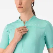 Castelli - tricou ciclism maneca scurta regular fit - Anima 4 W Jersey - 18-32 gr C - albastru deschis