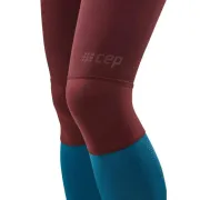 CEP - colanti de alergare - Run compression Tights 3.0 W - Rosu Inchis I Petrol
