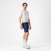 Castelli - pantaloni ciclism scurti cu bretele - Free Aero Race S Bibshort - albastru belgian