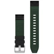 Garmin - curea piele - QuickFit 22 - MARQ 2 leather - black I green