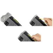 Apidura - geanta ghidon bicicleta Backcountry 2.0 Food Pouch 1.2 litri (varianta Plus) - gri negru