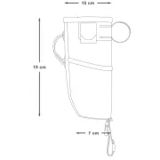 Apidura - geanta ghidon bicicleta Backcountry 2.0 Food Pouch 1.2 litri (varianta Plus) - gri negru