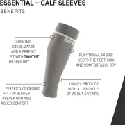 CEP - jambiere compresie gamba - Essential Calf Sleeves - Gri squad stone