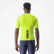Castelli - tricou ciclism maneca scurta regular fit - Prologo Lite Jersey - 16-38 gr C - verde lime | verde inchis