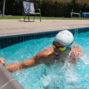 Finis - ochelari inot pentru triatlon Hayden Goggles - verzi cu lentila oglinda portocalie