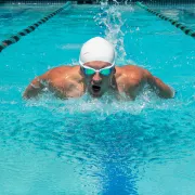 Finis - ochelari inot pentru triatlon Hayden Goggles - verzi cu lentila oglinda portocalie