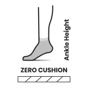 Smartwool - sosete sport femei Run Zero Cushion Ankle socks - negru gri