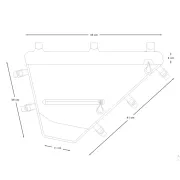Apidura - geanta cadru bicicleta Expedition Full Frame Pack 7.5 litri - gri negru galben