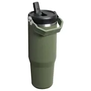 Stanley - termos tip sticla cu pai - Iceflow Flip Straw Tumbler 2.0 - kaki - 0.89 L