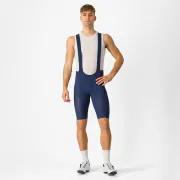 Castelli - pantaloni ciclism scurti cu bretele - Superleggera Bibshort - 20-40 gr C - albastru belgian