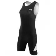 TYR - Trisuit Carbon W Fem Back Zip - negru alb