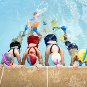 Finis - accesoriu inot pentru copii Snorkel Stability Jr - albastru ocean