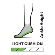 Smartwool - sosete sport femei Hike Light Cushion Ankle socks - gri deschis rosu