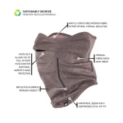 CEP - incalzitor gat - cold weather neckwarmer - aubergine