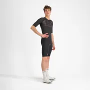 Castelli - pantaloni ciclism scurti cu bretele - Free Aero Race S Bibshort - negru