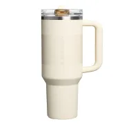 Stanley - termos tip sticla cu pai - Quencher Protour - crem - 1.18 ml