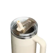 Stanley - termos tip sticla cu pai - Quencher Protour - crem - 1.18 ml