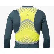 Apidura - vesta reflectorizanta ciclism Packable Visibility Vest, dimensiune L-XL - verde fluo gri