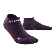CEP - Sosete de compresie femei model sub glezna The Run Socks No Show W socks - mov inchis gri