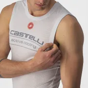 Castelli - bluza de corp fara maneci - Active Cooling Sleeveless - 25-35 gr C - gri argintiu