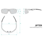 Spiuk - ochelari soare sport Jifter, 3 lentile de schimb transparent, portocaliu si verde oglinda - rama negru verde