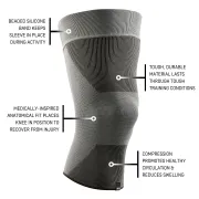 CEP - ortho genunchi - Mid Support Compression Knee Sleeve - Gri