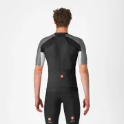 Castelli - tricou ciclism maneca scurta regular fit - Entrata 6 Jersey - negru | gri