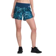 2XU - Pantaloni scurti de alergare pentru femei Aero 5 inch Shorts - albastru multicolor