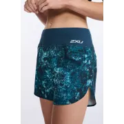 2XU - Pantaloni scurti de alergare pentru femei Aero 5 inch Shorts - albastru multicolor