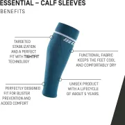 CEP - jambiere compresie gamba - Essential Calf Sleeves - negru