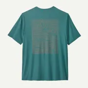 Patagonia - tricou - M Capilene Cool Daily Graphic - Albastru