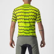 Castelli - tricou pentru ciclism cu maneca scurta Unlimited Sterrato Jersey - verde electric lime gri inchis