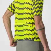 Castelli - tricou pentru ciclism cu maneca scurta Unlimited Sterrato Jersey - verde electric lime gri inchis