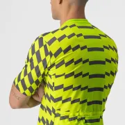 Castelli - tricou pentru ciclism cu maneca scurta Unlimited Sterrato Jersey - verde electric lime gri inchis